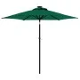 Sombrilla de jardín con poste de acero verde 225x225x212 cm de , Sombrillas - Ref: Foro24-4005059, Precio: 58,36 €, Descuento: %