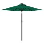 Sombrilla de jardín con poste de acero verde 225x225x212 cm de , Sombrillas - Ref: Foro24-4005059, Precio: 66,03 €, Descuento: %