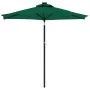Sombrilla de jardín con poste de acero verde 225x225x212 cm de , Sombrillas - Ref: Foro24-4005059, Precio: 58,36 €, Descuento: %