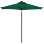 Sombrilla de jardín con poste de acero verde 225x225x212 cm de , Sombrillas - Ref: Foro24-4005059, Precio: 66,03 €, Descuento: %