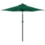 Sombrilla de jardín con poste de acero verde 225x225x212 cm de , Sombrillas - Ref: Foro24-4005059, Precio: 58,36 €, Descuento: %