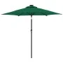 Sombrilla de jardín con poste de acero verde 225x225x212 cm de , Sombrillas - Ref: Foro24-4005059, Precio: 58,36 €, Descuento: %