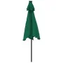 Sombrilla de jardín con poste de acero verde 225x225x212 cm de , Sombrillas - Ref: Foro24-4005059, Precio: 58,36 €, Descuento: %