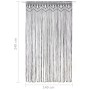 Cortina de macramé algodón gris antracita 140x240 cm de vidaXL, Cortinas y visillos - Ref: Foro24-323994, Precio: 42,80 €, De...