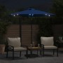 Sombrilla jardín con luces LED poste acero azul 225x225x212 cm de , Sombrillas - Ref: Foro24-4005073, Precio: 84,01 €, Descue...