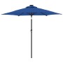 Sombrilla jardín con luces LED poste acero azul 225x225x212 cm de , Sombrillas - Ref: Foro24-4005073, Precio: 84,01 €, Descue...