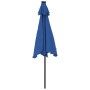 Sombrilla jardín con luces LED poste acero azul 225x225x212 cm de , Sombrillas - Ref: Foro24-4005073, Precio: 84,01 €, Descue...