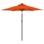 Sombrilla jardín con LEDs poste acero terracota 225x225x212 cm de , Sombrillas - Ref: Foro24-4005071, Precio: 102,31 €, Descu...