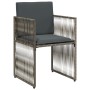 Set comedor jardín 7 pzas y cojines ratán sintético gris de , Conjuntos de jardín - Ref: Foro24-369011, Precio: 290,06 €, Des...