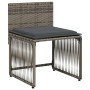 Set comedor jardín 7 pzas y cojines ratán sintético gris de , Conjuntos de jardín - Ref: Foro24-369011, Precio: 290,06 €, Des...