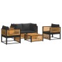 Set de sofás de jardín con cojines 5 pzas madera maciza acacia de , Conjuntos de jardín - Ref: Foro24-3214890, Precio: 690,17...