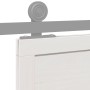 Puerta de granero madera maciza pino blanca 90x208 cm de , Puertas - Ref: Foro24-850642, Precio: 141,29 €, Descuento: %