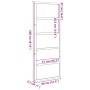 Puerta de granero madera maciza pino marrón miel 80x208 cm de , Puertas - Ref: Foro24-850637, Precio: 91,39 €, Descuento: %
