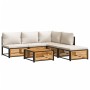 Set de sofás de jardín con cojines 6 pzas madera maciza acacia de , Conjuntos de jardín - Ref: Foro24-3214929, Precio: 688,19...
