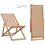 Sillas de playa plegables 2 unidades tela y madera maciza taupe de , Sillas de jardín - Ref: Foro24-3214499, Precio: 128,83 €...