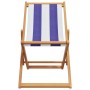 Sillas de playa plegables 2 uds tela madera maciza azul blanco de , Sillas de jardín - Ref: Foro24-3214501, Precio: 118,82 €,...