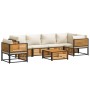 Set de sofás de jardín con cojines 7 pzas madera maciza acacia de , Conjuntos de jardín - Ref: Foro24-3214915, Precio: 951,96...