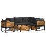 Set de sofás de jardín con cojines 7 pzas madera maciza acacia de , Conjuntos de jardín - Ref: Foro24-3214884, Precio: 992,48...