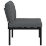 Banco de jardín con cojines aluminio negro de , Bancos de jardín - Ref: Foro24-4008570, Precio: 177,29 €, Descuento: %