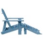 Silla Adirondack con otomana madera maciza de abeto azul de , Sillas de jardín - Ref: Foro24-4007242, Precio: 109,58 €, Descu...
