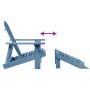 Silla Adirondack con otomana madera maciza de abeto azul de , Sillas de jardín - Ref: Foro24-4007242, Precio: 109,58 €, Descu...