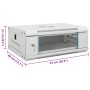 Armario rack de servidores de pared 4U 19" IP20 53x40x21 cm de , Sistemas de almacenamiento de red - Ref: Foro24-30257, Preci...