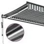 Toldo retráctil automático luz LED antracita y blanco 400x300cm de , Toldos - Ref: Foro24-3310233, Precio: 575,43 €, Descuent...