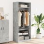 Armario de madera de ingeniería gris hormigón 80x50x200 cm de , Armarios roperos - Ref: Foro24-3307696, Precio: 156,67 €, Des...