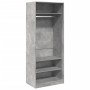 Armario de madera de ingeniería gris hormigón 80x50x200 cm de , Armarios roperos - Ref: Foro24-3307696, Precio: 156,67 €, Des...