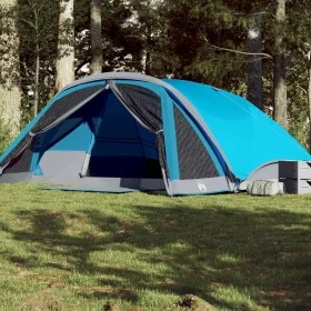 Tienda de campaña familiar para 6 personas impermeable azul de , Tiendas de campaña - Ref: Foro24-94747, Precio: 180,29 €, De...