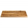 Tablero de mesa borde natural madera maciza mango 90x80x2,5 cm de , Tableros para mesas - Ref: Foro24-370363, Precio: 93,62 €...