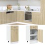 Armario inferior contrachapada color roble 40x46x81,5cm de , Armarios de cocina - Ref: Foro24-847493, Precio: 81,15 €, Descue...