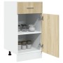 Armario inferior contrachapada color roble 40x46x81,5cm de , Armarios de cocina - Ref: Foro24-847493, Precio: 81,15 €, Descue...
