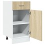 Armario inferior contrachapada color roble 40x46x81,5cm de , Armarios de cocina - Ref: Foro24-847493, Precio: 81,15 €, Descue...