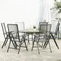 Set de sillas jardín reclinables 7 piezas acero antracita de , Conjuntos de jardín - Ref: Foro24-3283763, Precio: 444,36 €, D...