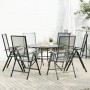 Set de sillas jardín reclinables 7 piezas acero antracita de , Conjuntos de jardín - Ref: Foro24-3283763, Precio: 465,81 €, D...