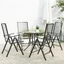 Set de sillas jardín reclinables 5 piezas acero antracita de , Conjuntos de jardín - Ref: Foro24-3283761, Precio: 285,68 €, D...