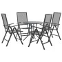 Set de sillas jardín reclinables 5 piezas acero antracita de , Conjuntos de jardín - Ref: Foro24-3283761, Precio: 285,68 €, D...