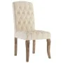 Sillas de comedor 6 unidades tela con apariencia de lino beige de , Sillas de comedor - Ref: Foro24-3309176, Precio: 816,07 €...