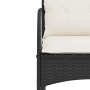 Silla mecedora de jardín con cojines ratán sintético negro de , Sillas de jardín - Ref: Foro24-369018, Precio: 87,91 €, Descu...