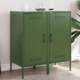 Aparadores 2 unidades acero verde oliva 36x39x79 cm de , Aparadores - Ref: Foro24-843021, Precio: 127,82 €, Descuento: %