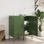 Aparadores 2 unidades acero verde oliva 36x39x79 cm de , Aparadores - Ref: Foro24-843021, Precio: 127,82 €, Descuento: %