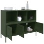 Aparador acero verde oliva 100,5x39x79 cm de , Aparadores - Ref: Foro24-843094, Precio: 166,19 €, Descuento: %