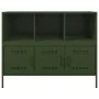 Aparador acero verde oliva 100,5x39x79 cm de , Aparadores - Ref: Foro24-843094, Precio: 164,68 €, Descuento: %