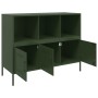 Aparador acero verde oliva 100,5x39x79 cm de , Aparadores - Ref: Foro24-843094, Precio: 166,19 €, Descuento: %