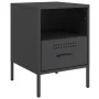 Mesita de noche acero negro 36x39x50,5 cm by , Nightstands - Ref: Foro24-843054, Price: 58,65 €, Discount: %