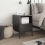 Mesita de noche acero negro 36x39x50,5 cm de , Mesitas de noche - Ref: Foro24-843054, Precio: 59,33 €, Descuento: %