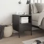 Mesita de noche acero negro 36x39x50,5 cm by , Nightstands - Ref: Foro24-843054, Price: 58,65 €, Discount: %