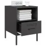 Mesita de noche acero negro 36x39x50,5 cm by , Nightstands - Ref: Foro24-843054, Price: 58,65 €, Discount: %