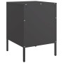 Mesita de noche acero negro 36x39x50,5 cm de , Mesitas de noche - Ref: Foro24-843054, Precio: 59,33 €, Descuento: %